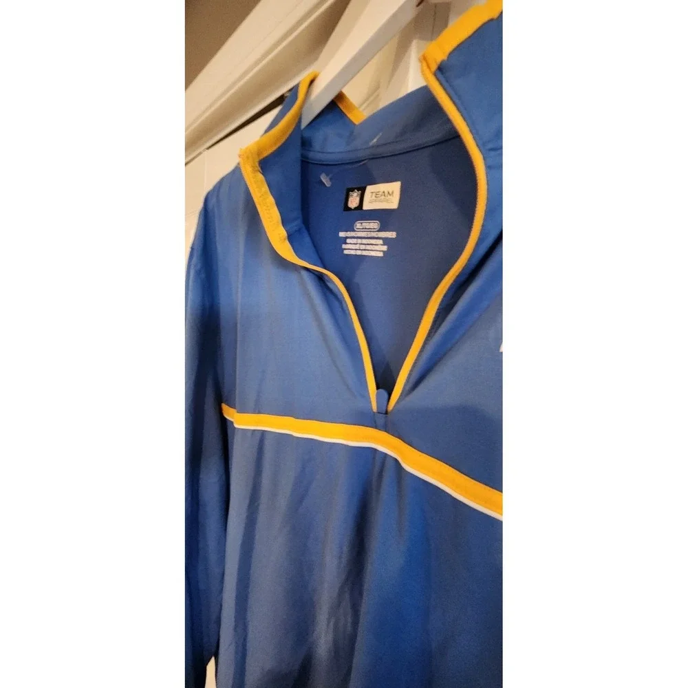 NFL San Diego Chargers Quarter Zip Pullover Mens Xl